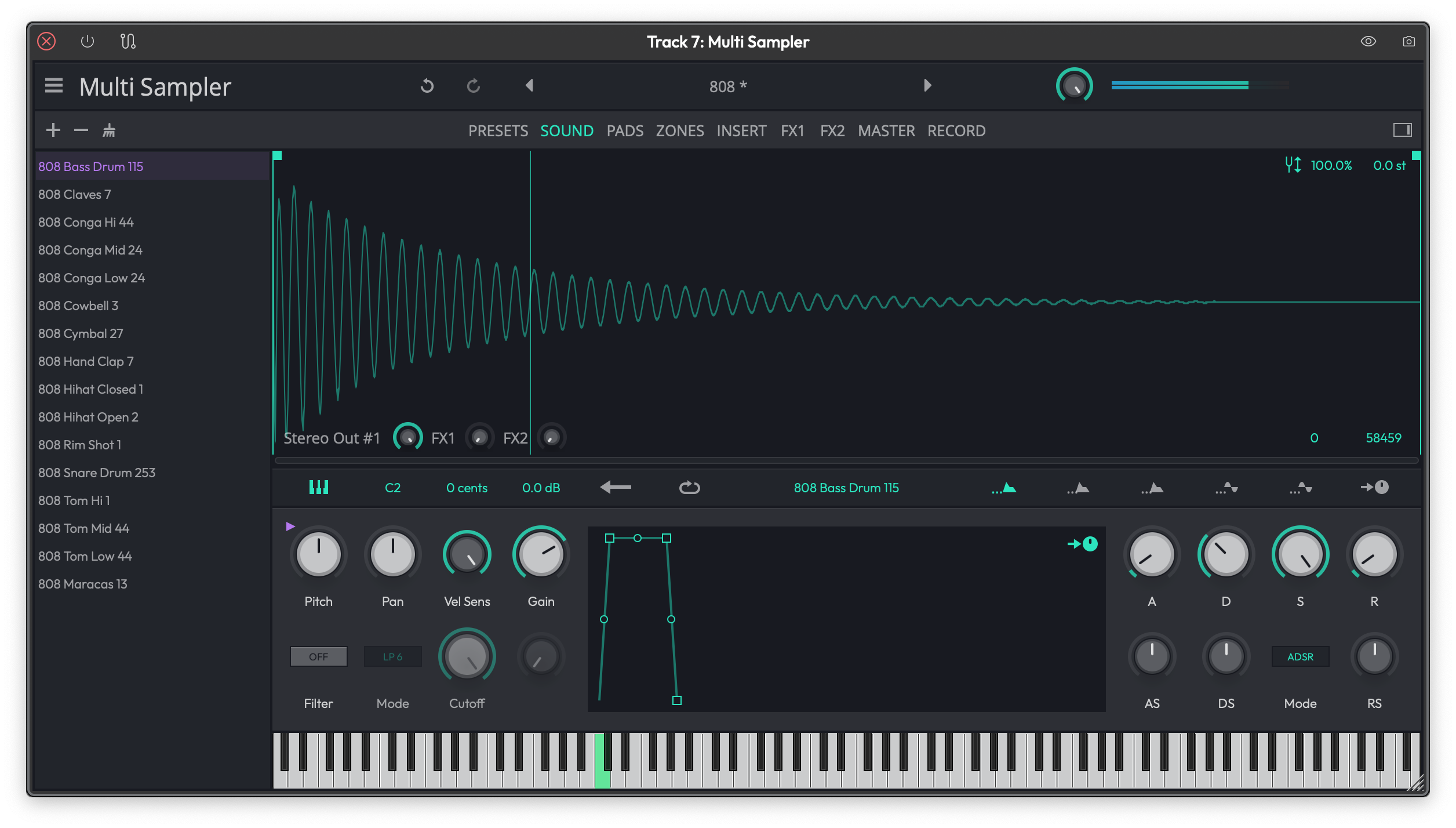 Waveform 14 - サンプラーとインストゥルメント（Samplers and